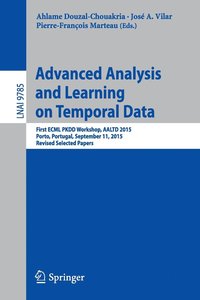 bokomslag Advanced Analysis and Learning on Temporal Data