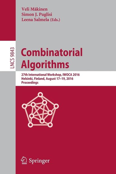 bokomslag Combinatorial Algorithms