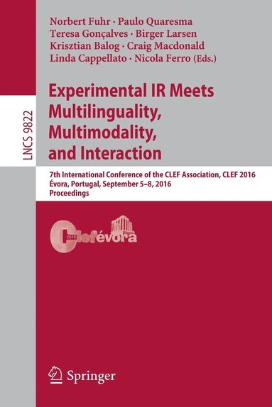 bokomslag Experimental IR Meets Multilinguality, Multimodality, and Interaction