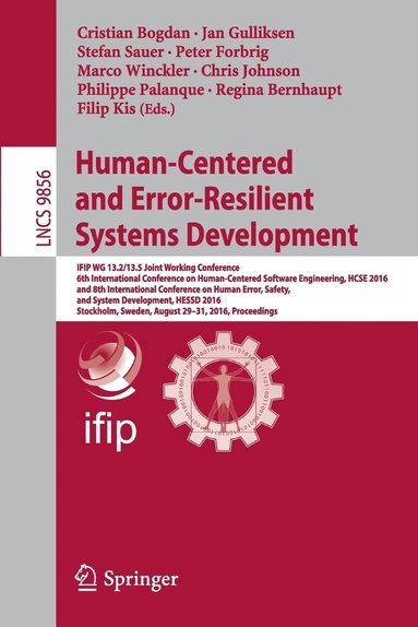 bokomslag Human-Centered and Error-Resilient Systems Development