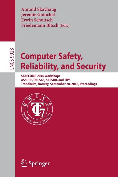 bokomslag Computer Safety, Reliability, and Security