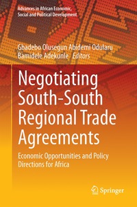 bokomslag Negotiating South-South Regional Trade Agreements