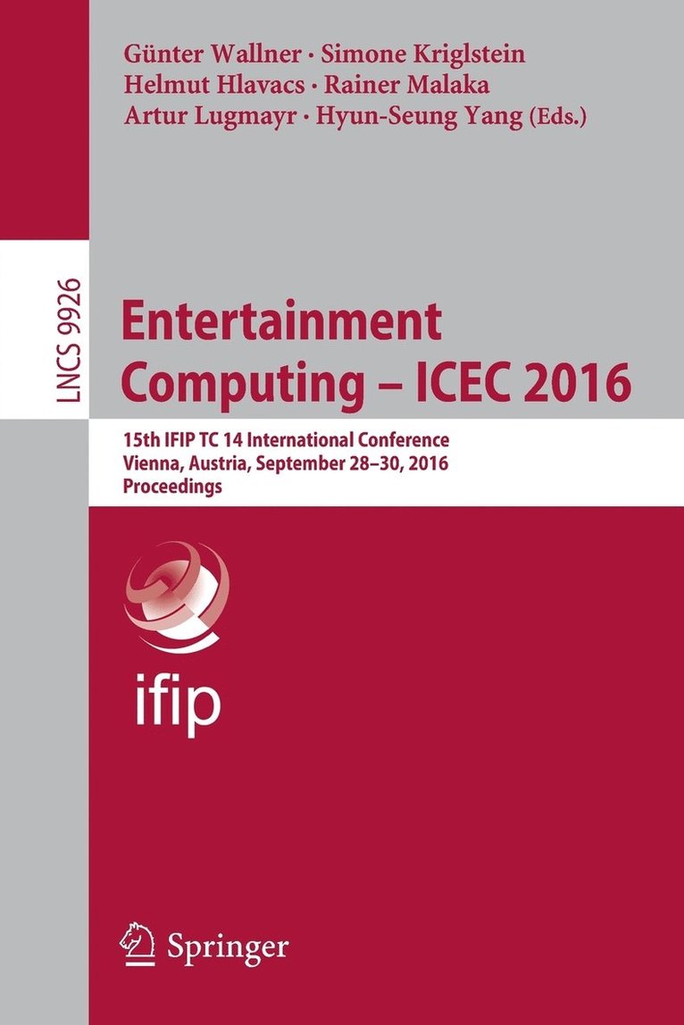 Entertainment Computing - ICEC 2016 1