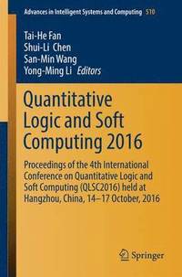 bokomslag Quantitative Logic and Soft Computing 2016