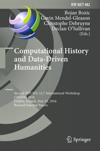 bokomslag Computational History and Data-Driven Humanities