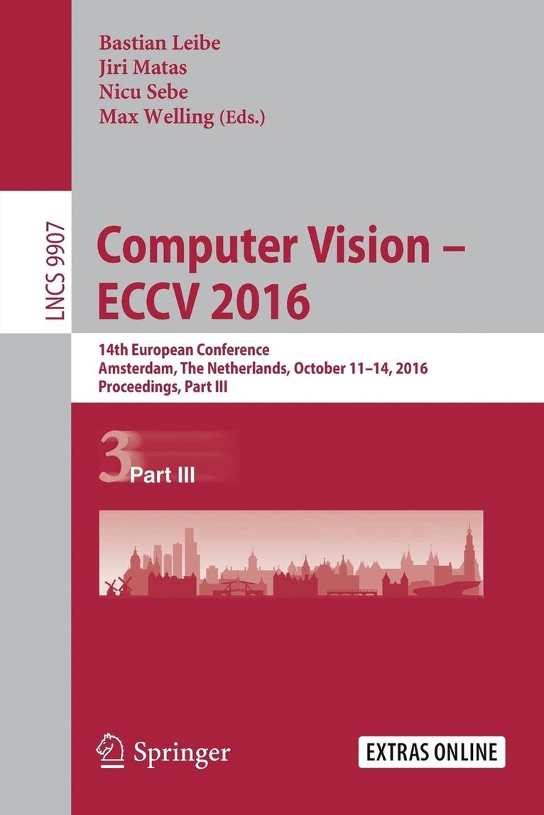 Bastian Leibe, Jiri Matas, Nicu Sebe, Max Welling - Computer Vision – ECCV 2016, Häftad
