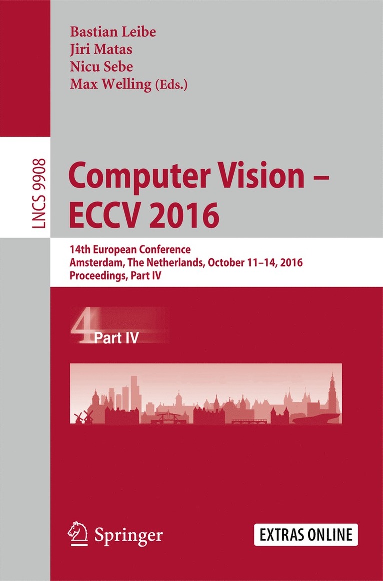 Bastian Leibe, Jiri Matas, Nicu Sebe, Max Welling - Computer Vision – ECCV 2016, Häftad