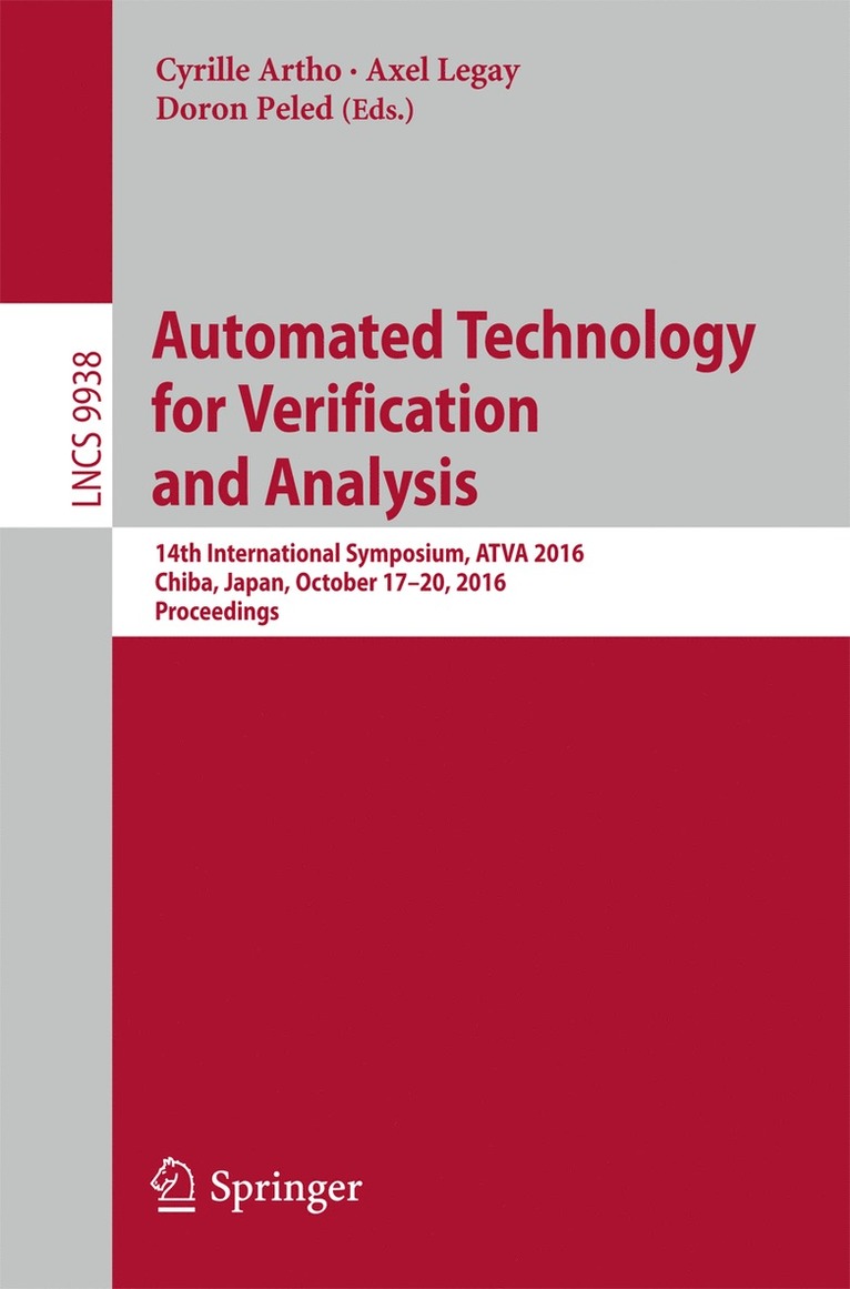 Automated Technology for Verification and Analysis 1