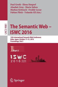 bokomslag The Semantic Web  ISWC 2016