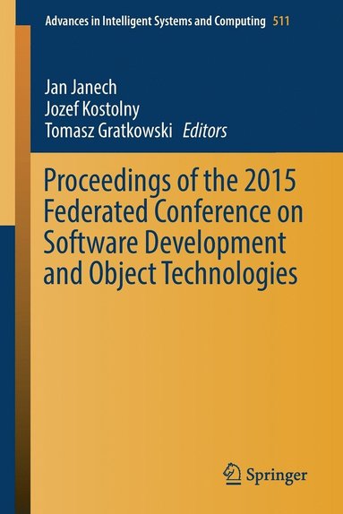 bokomslag Proceedings of the 2015 Federated Conference on Software Development and Object Technologies