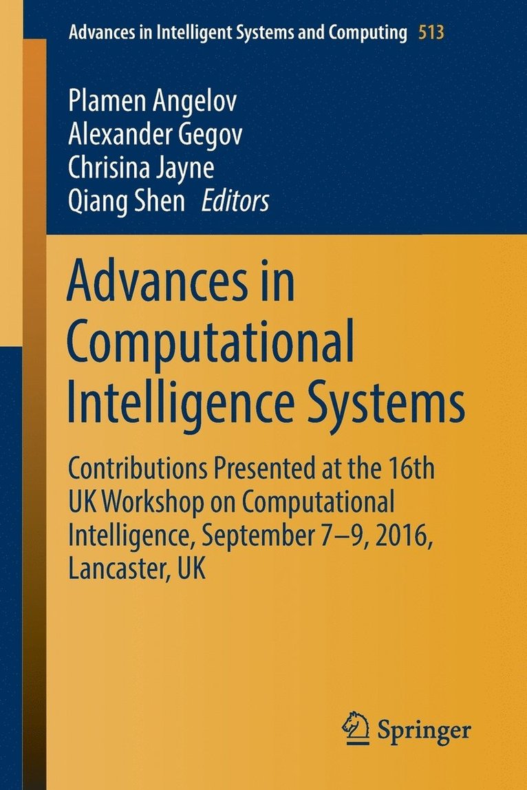 Advances in Computational Intelligence Systems 1