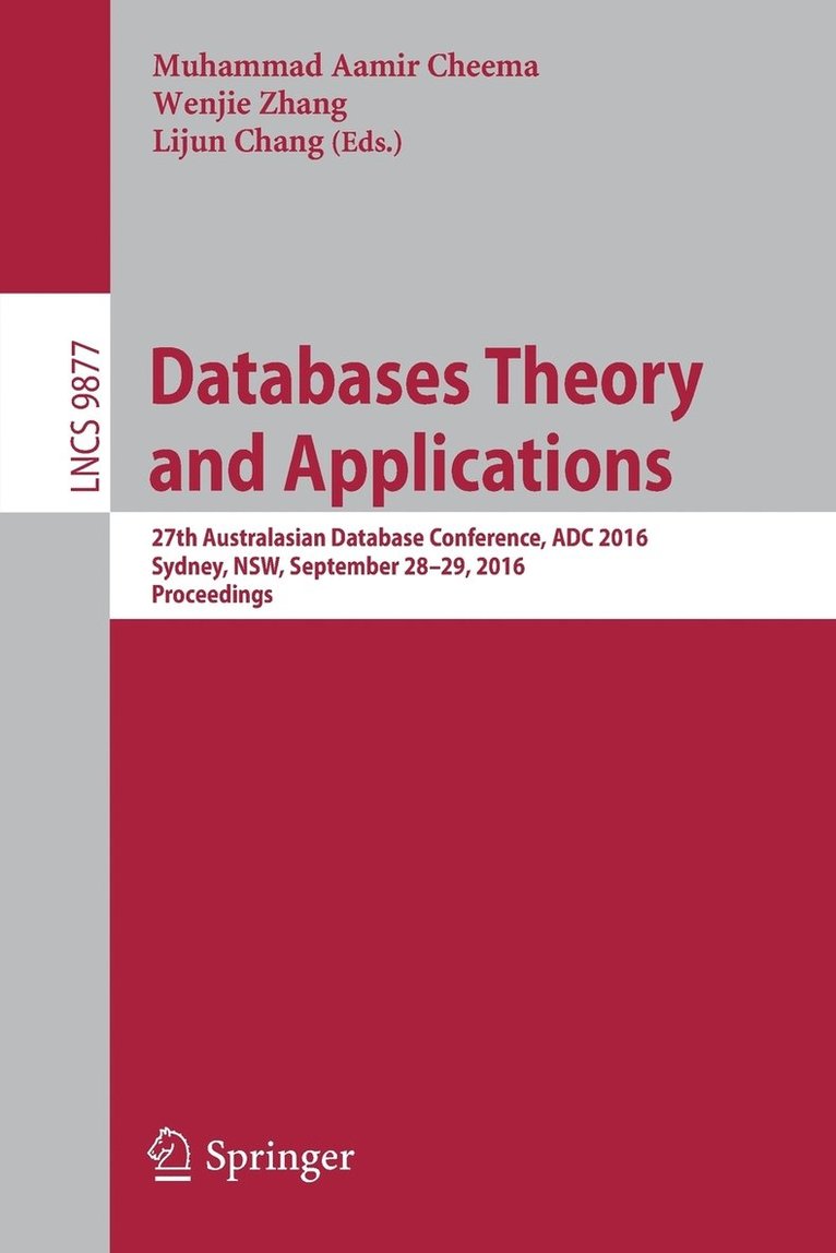 Databases Theory and Applications 1