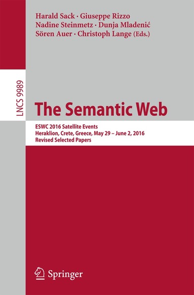 Harald Sack, Giuseppe Rizzo, Nadine Steinmetz, Dunja Mladenić, Sören Auer, Christoph Lange - Semantic Web, Häftad