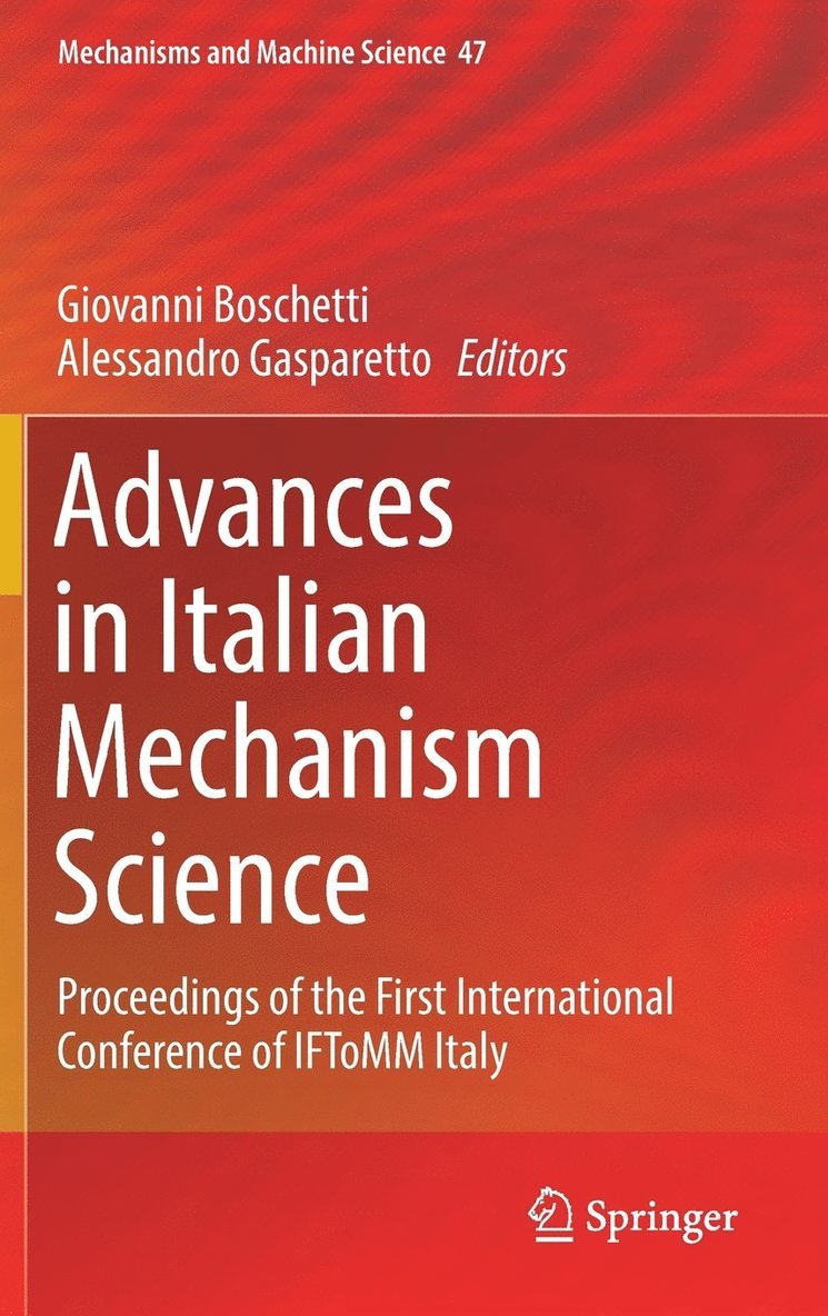 Advances in Italian Mechanism Science 1