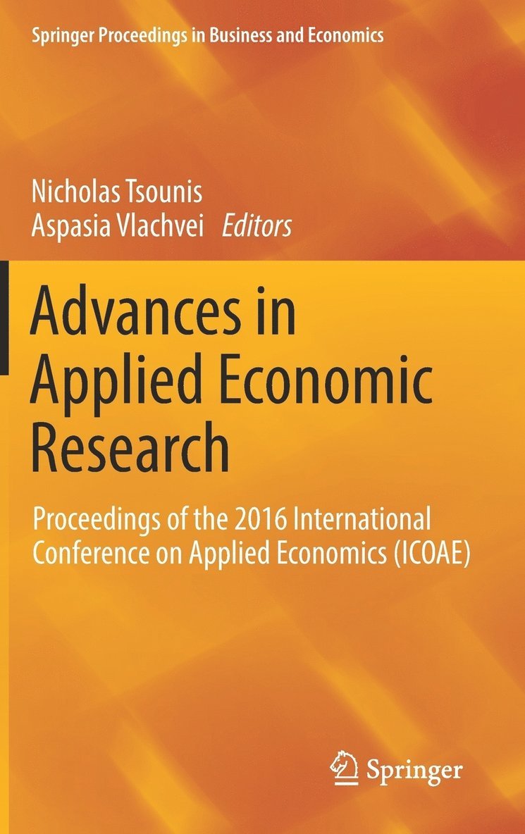 Nicholas Tsounis, Aspasia Vlachvei - Advances in Applied Economic Research, Inbunden