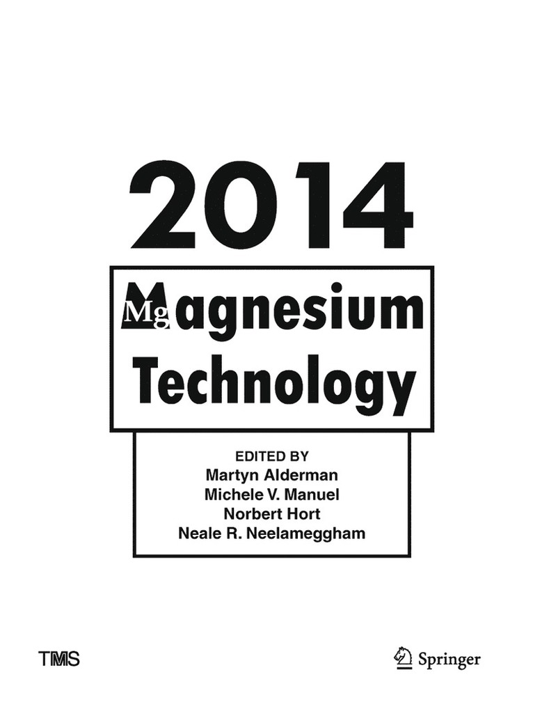 Martyn Alderman, Michele Manuel, Norbert Hort, Neale Neelameggham - Magnesium Technology 2014, Inbunden
