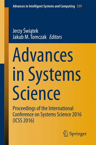 Jerzy Świątek, Jakub M. Tomczak - Advances in Systems Science, Häftad