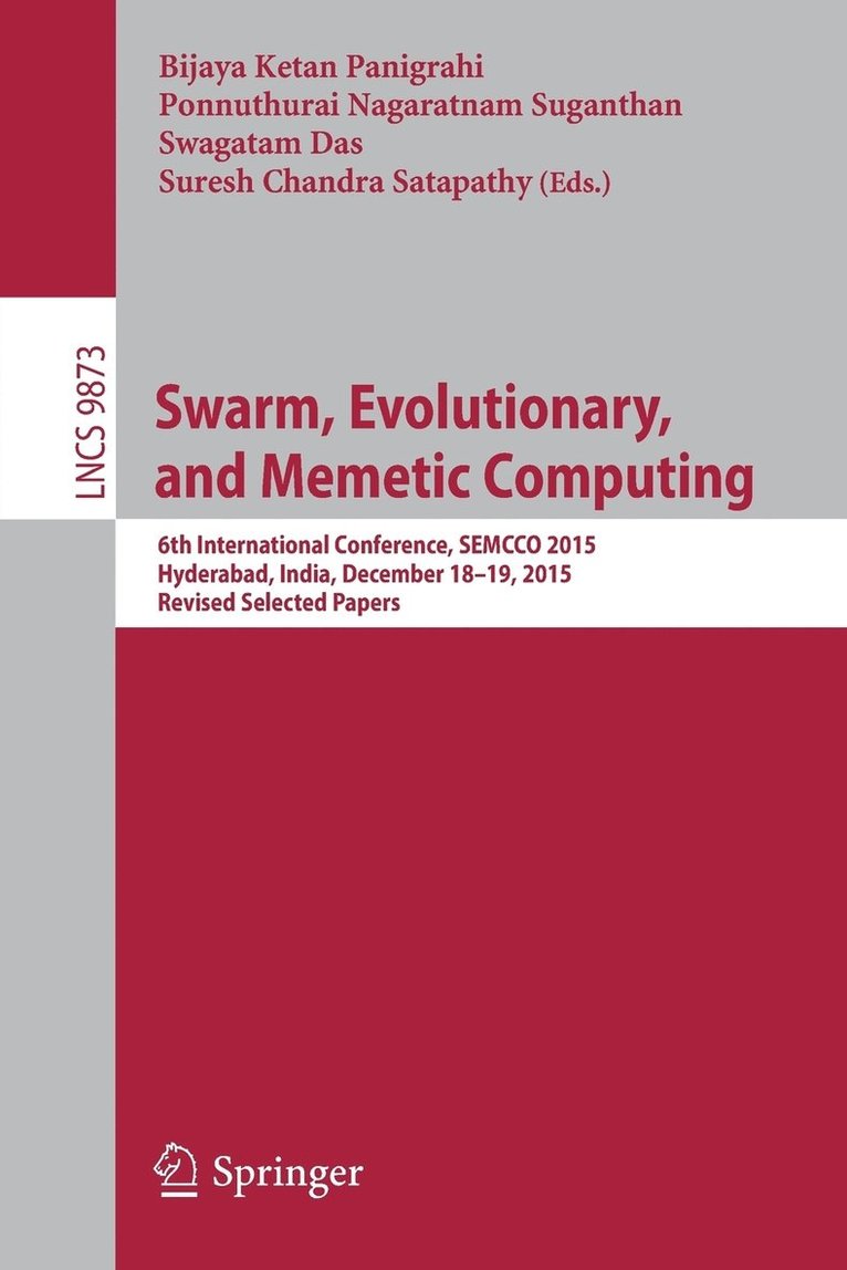 Swarm, Evolutionary, and Memetic Computing 1