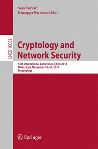bokomslag Cryptology and Network Security
