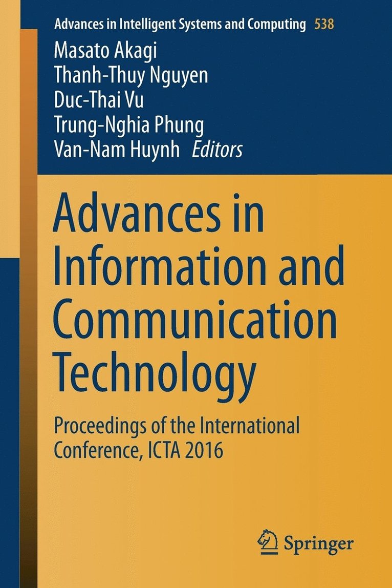 Advances in Information and Communication Technology 1