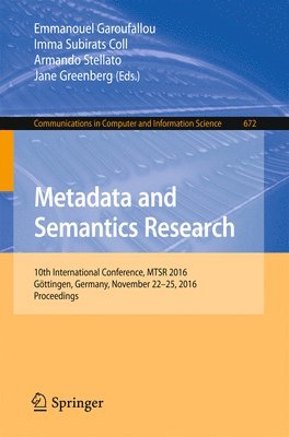 Metadata and Semantics Research 1