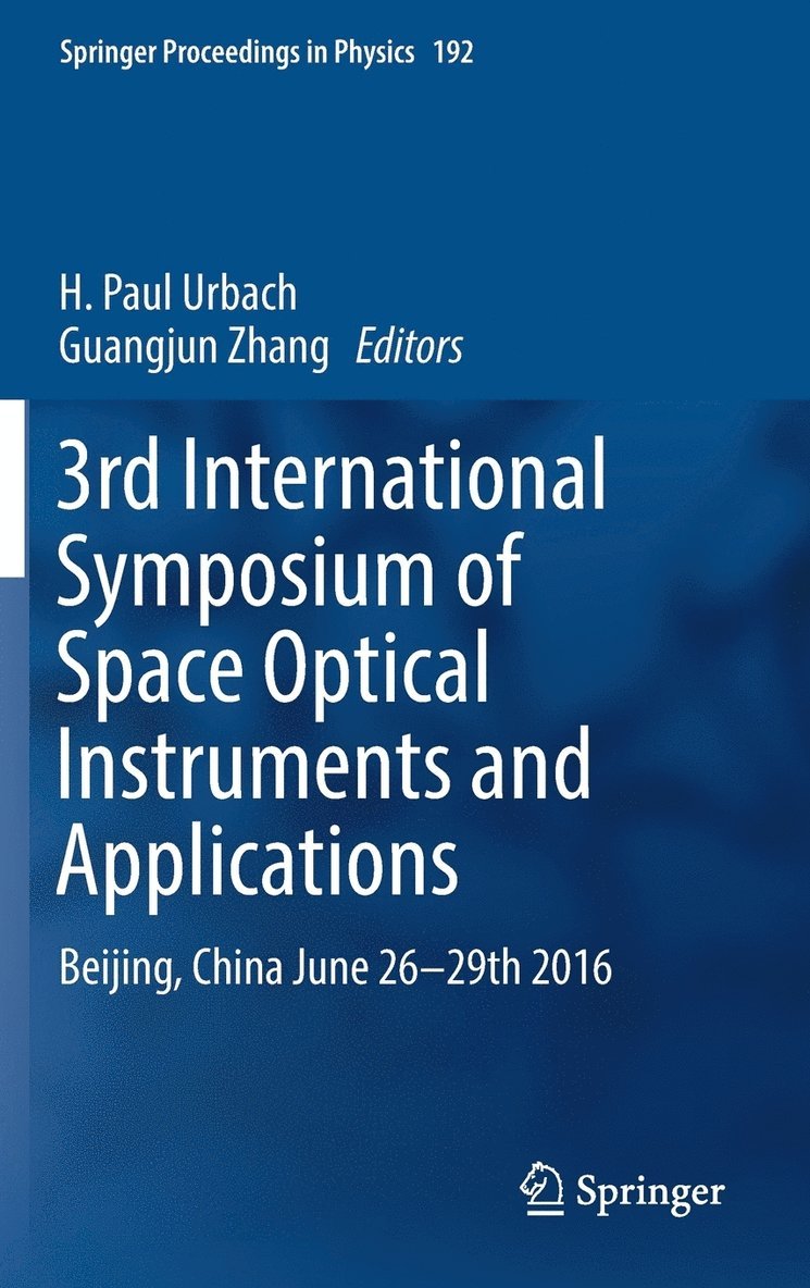 3rd International Symposium of Space Optical Instruments and Applications 1