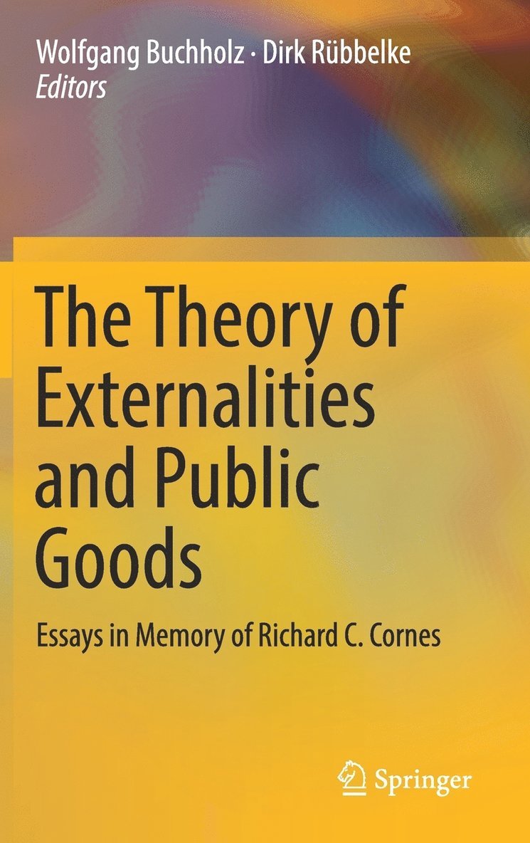 The Theory of Externalities and Public Goods 1