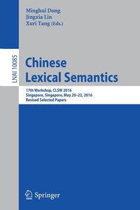 bokomslag Chinese Lexical Semantics