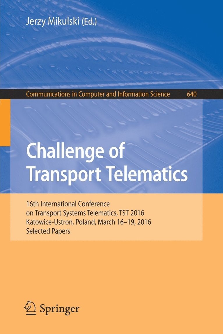 Challenge of Transport Telematics 1