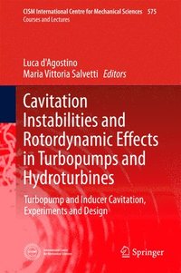 bokomslag Cavitation Instabilities and Rotordynamic Effects in Turbopumps and Hydroturbines