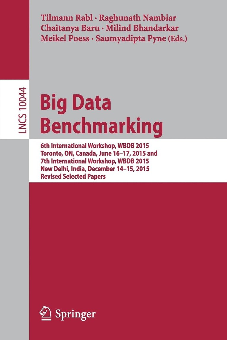 Big Data Benchmarking 1