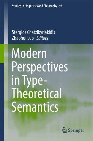 bokomslag Modern Perspectives in Type-Theoretical Semantics