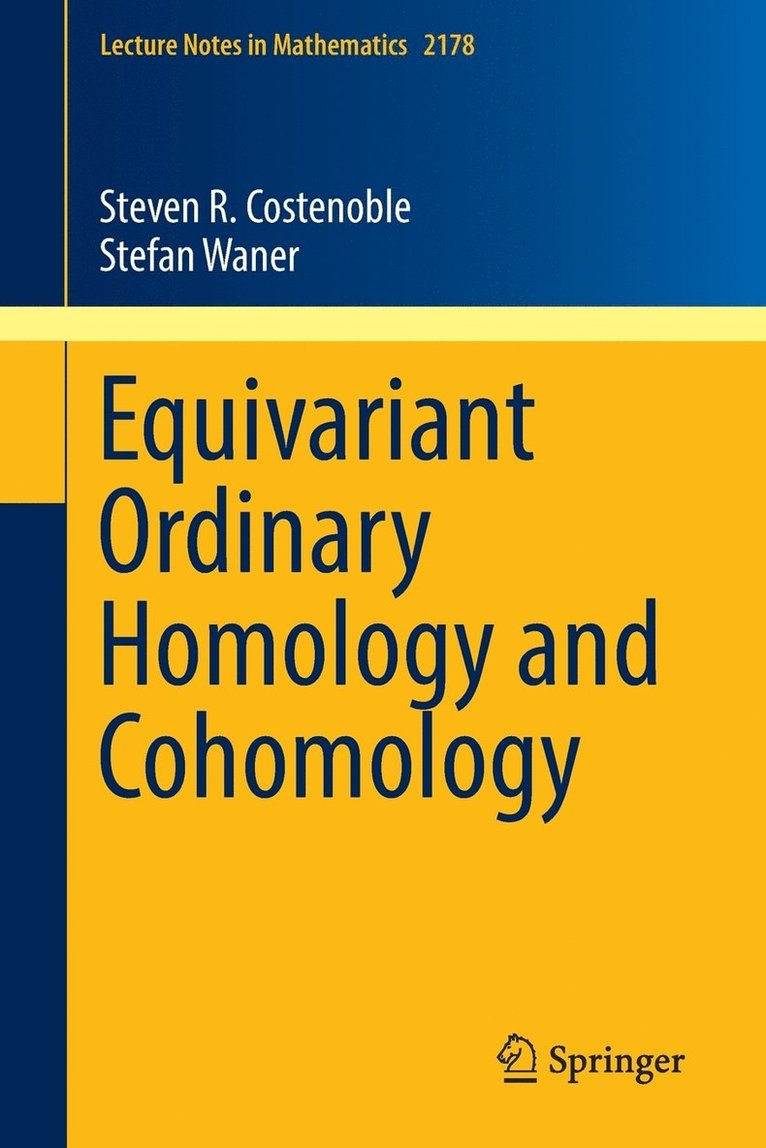 Equivariant Ordinary Homology and Cohomology 1