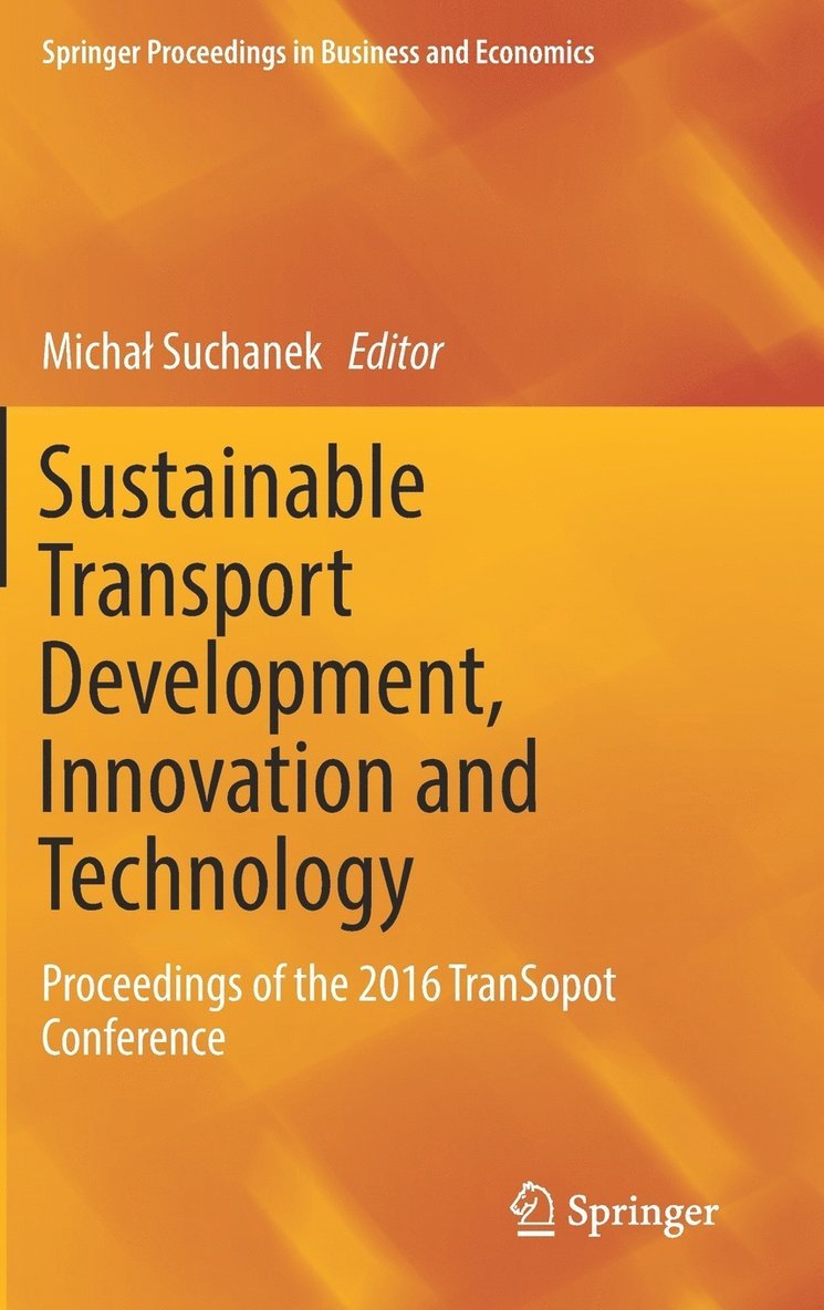 Michał Suchanek, Michal Suchanek - Sustainable Transport Development, Innovation and Technology, Inbunden