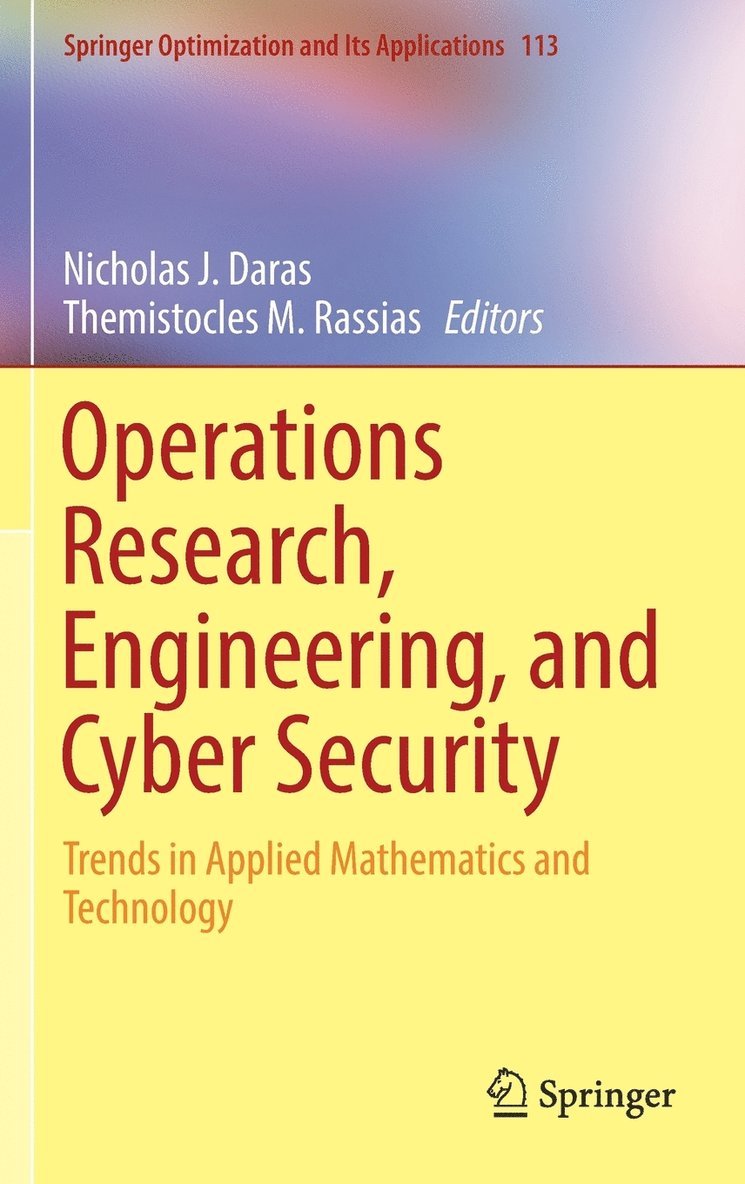 Operations Research, Engineering, and Cyber Security 1