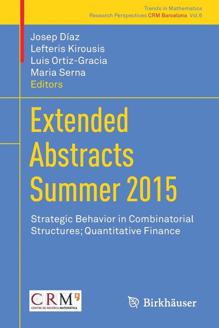 Extended Abstracts Summer 2015 1