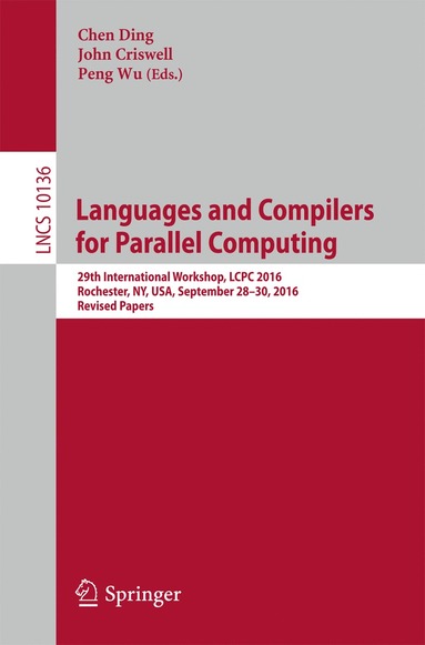 bokomslag Languages and Compilers for Parallel Computing