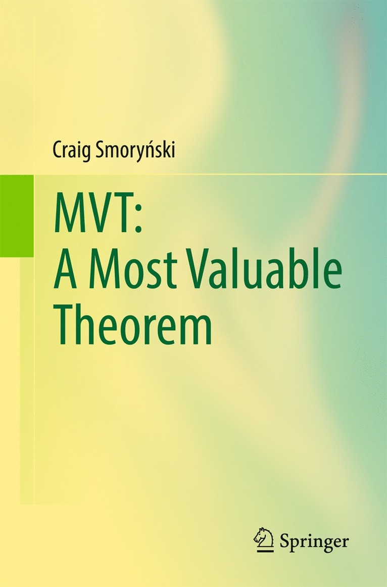 Craig Smorynski - MVT: A Most Valuable Theorem, Häftad