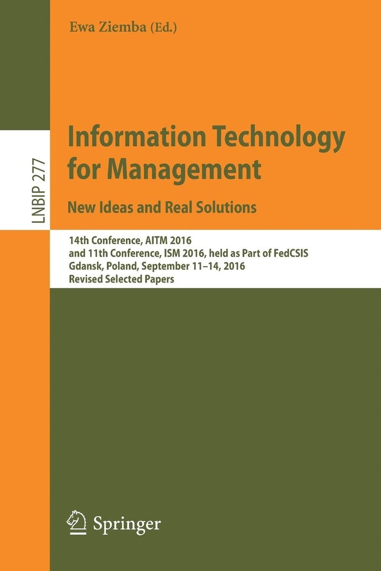 Information Technology for Management: New Ideas and Real Solutions 1