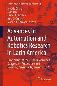 bokomslag Advances in Automation and Robotics Research in Latin America