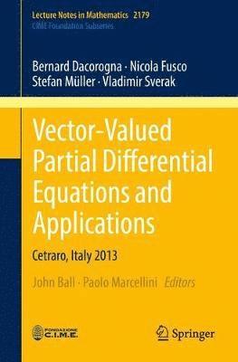 Bernard Dacorogna, Nicola Fusco, Stefan Müller, Vladimir Sverak, Stefan Muller, John Ball, Paolo Marcellini - Vector-Valued Partial Differential Equations and Applications, Häftad
