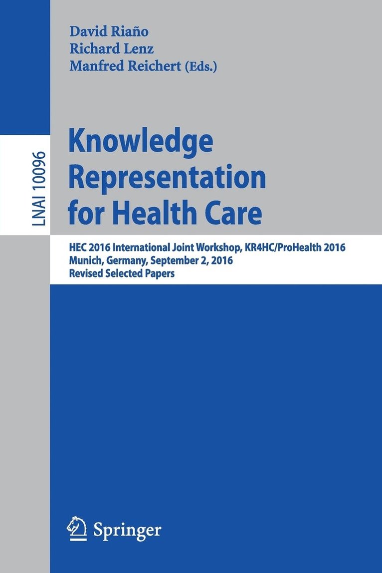 Knowledge Representation for Health Care 1