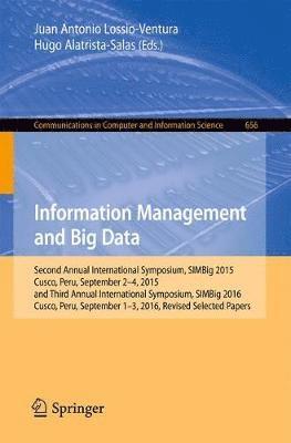 bokomslag Information Management and Big Data