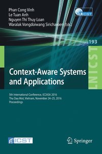 bokomslag Context-Aware Systems and Applications