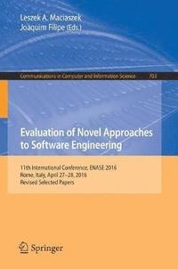 bokomslag Evaluation of Novel Approaches to Software Engineering