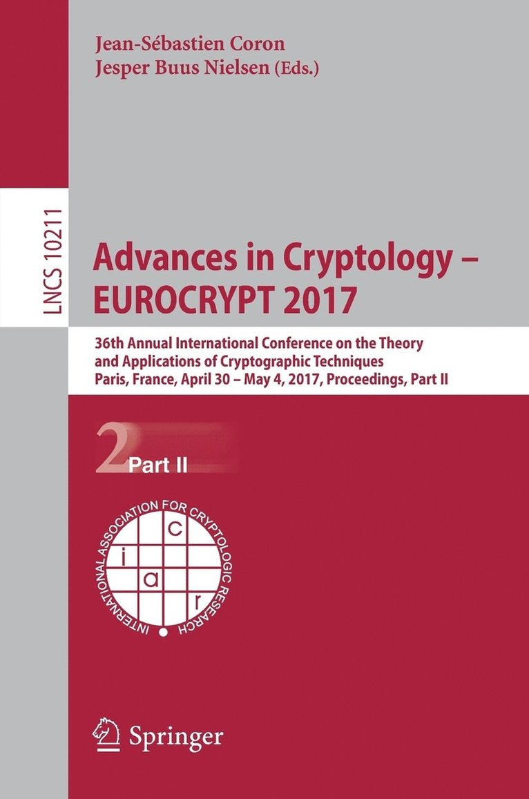 Advances in Cryptology  EUROCRYPT 2017 1
