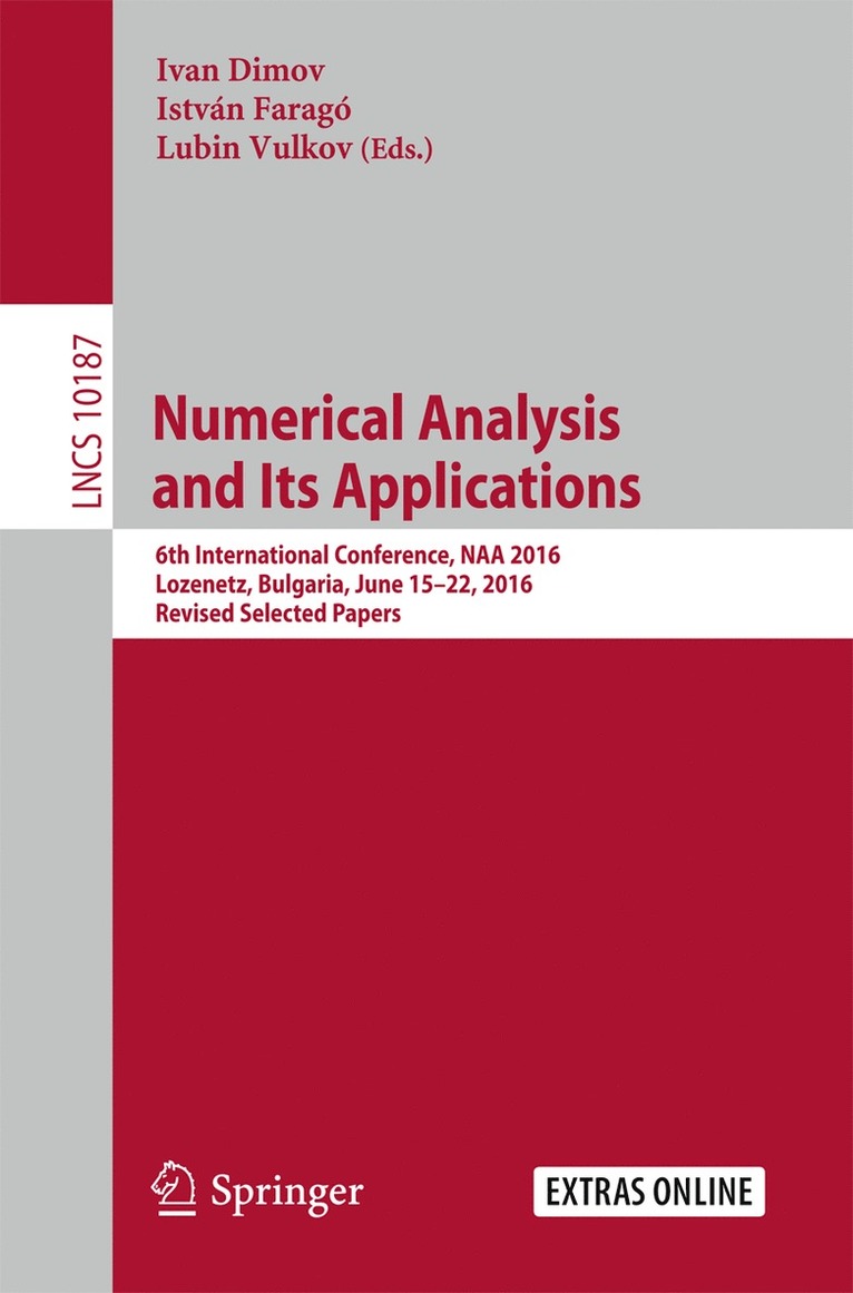 Ivan Dimov, István Faragó, Lubin Vulkov, Istvan Farago, Lubin Faragó, István - Numerical Analysis and Its Applications, Häftad