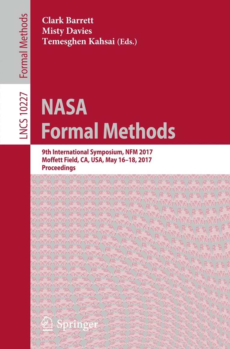 Clark Barrett, Misty Davies, Temesghen Kahsai - NASA Formal Methods, Häftad