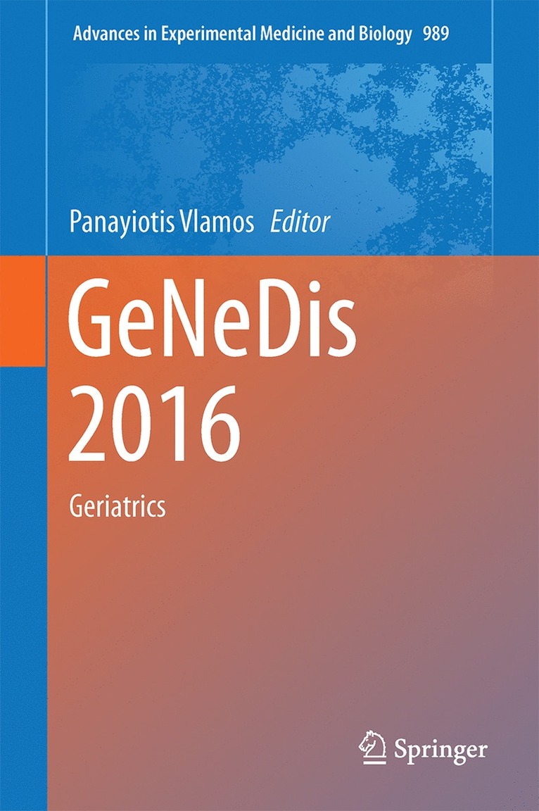 Panayiotis Vlamos - GeNeDis 2016, Inbunden