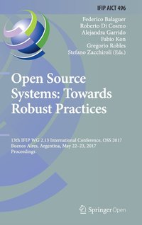 bokomslag Open Source Systems: Towards Robust Practices